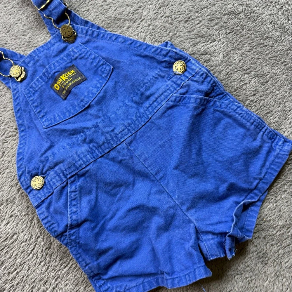 Vintage OshKosh Blue Vest-Back Overalls